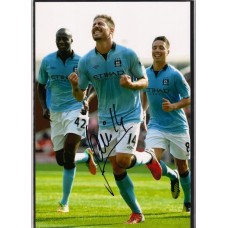 Signed photo of Javi Garcia the Manchester City footballer. 
